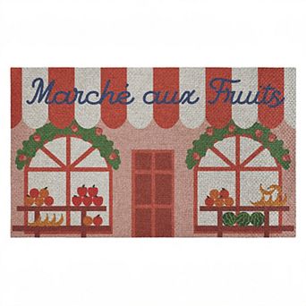 Stupell Home Decor Fruit Stand Awning Storefront Welcome Mat