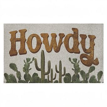 Stupell Home Decor Western Howdy With Cacti Doormat