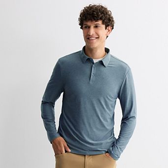 Men's FLX Wander Luxury Soft Long Sleeve Polo