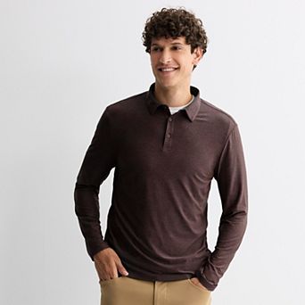 Men's FLX Wander Luxury Soft Long Sleeve Polo