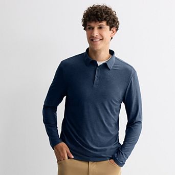 Men's FLX Wander Luxury Soft Long Sleeve Polo