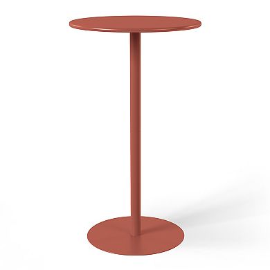 3-Piece Outdoor Adjustable Round Bar Height Patio Table Dining Set