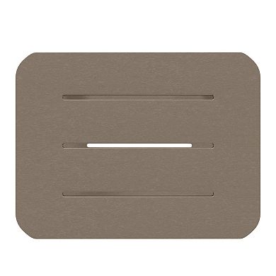 2-Tier Outdoor HDPE Modern Adirondack Square Patio Side Table