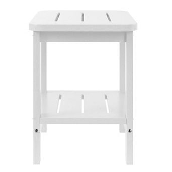 2 tier Outdoor HDPE Modern Adirondack Square Patio Side Table