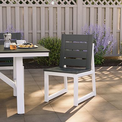 HDPE Outdoor Patio Dining Side Chair