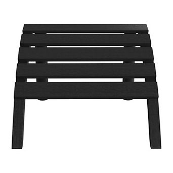 Outdoor Patio HDPE Adirondack Ottoman Footrest