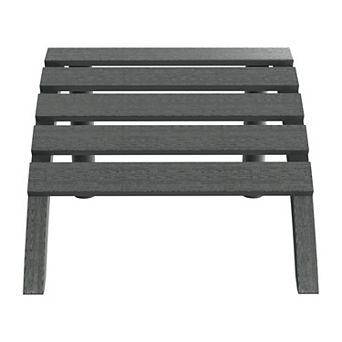 Outdoor Patio HDPE Adirondack Ottoman Footrest