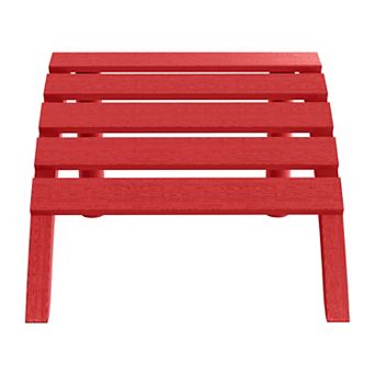 Outdoor Patio HDPE Adirondack Ottoman Footrest