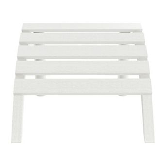 Outdoor Patio HDPE Adirondack Ottoman Footrest