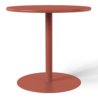 3-Piece Patio Adjustable Bar Table with Stackable Patio Bar Stools