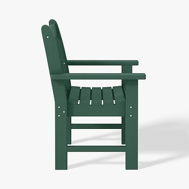 5-Piece HDPE Outdoor Patio Chair and Round Table Dining Set