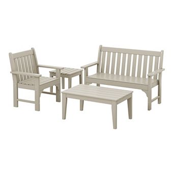 4 pc HDPE Outdoor Patio Furniture Couch Set