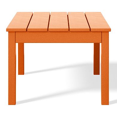 Low Outdoor HDPE Patio Rectangle Coffee Table