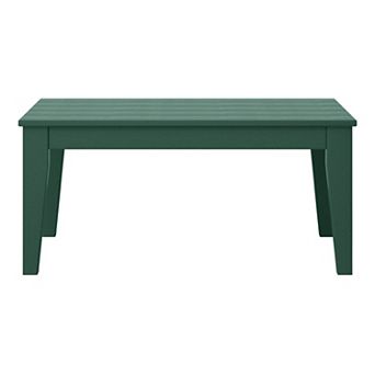 Low Outdoor HDPE Patio Rectangle Coffee Table