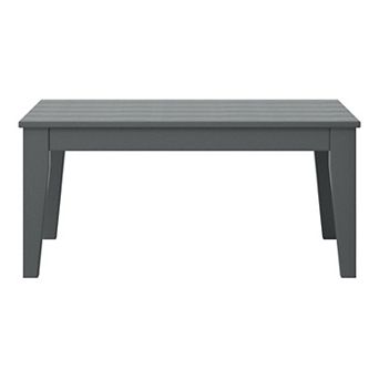 Low Outdoor HDPE Patio Rectangle Coffee Table
