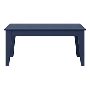 Low Outdoor HDPE Patio Rectangle Coffee Table