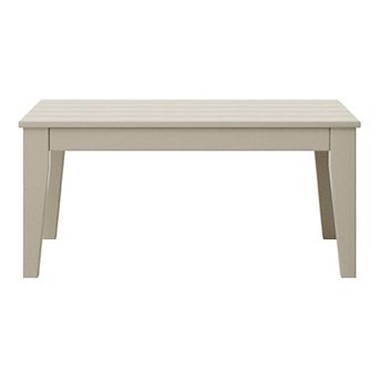 Low Outdoor HDPE Patio Rectangle Coffee Table