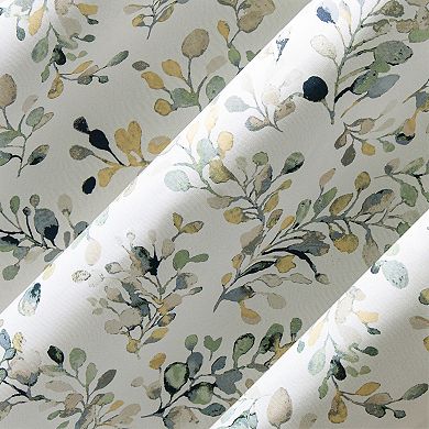 Sun Zero Maureen Botanical 2-Pack Magnetic Closure 100% Blackout Grommet Curtain Panels