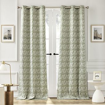 Sun Zero Vernon 2-Pack Magnetic Closure 100% Blackout Grommet Curtain Panels