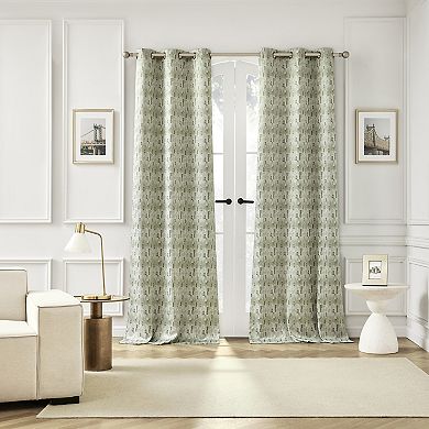 Sun Zero Vernon 2-Pack Magnetic Closure 100% Blackout Grommet Curtain Panels