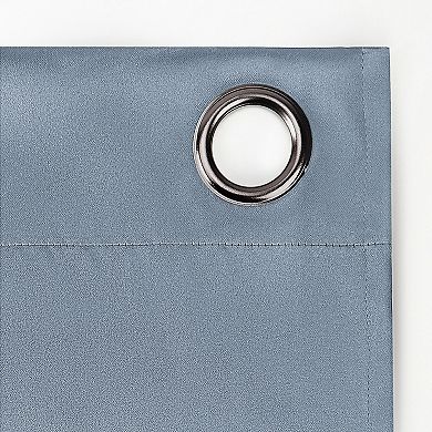 Sun Zero Sheridan 2-Pack Magnetic Closure 100% Blackout Grommet Curtain Panels