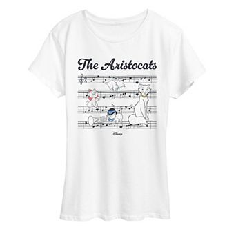 Women's Disney's The Aristocats Music Sheet Graphic Tee