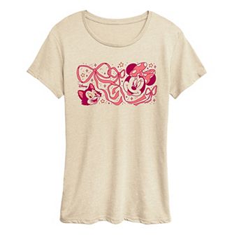 Women's Disney's Minnie & Figaro Coquette Bows Graphic Tee