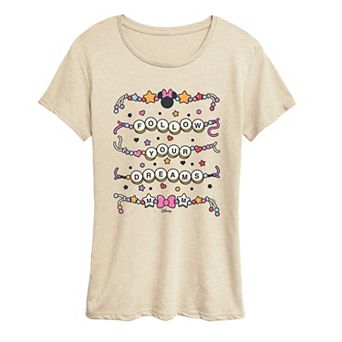 Women's Disney's Minnie Mouse Follow Your Dreams Graphic Tee