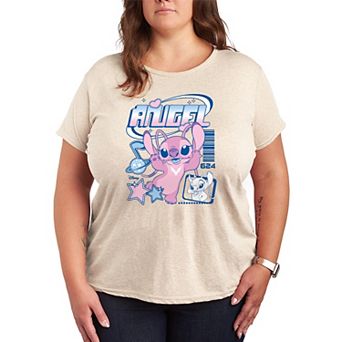 Women's Plus Size Disney's Lilo & Stitch Angel Graphic Tee