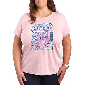 Women's Plus Size Disney's Lilo & Stitch Angel Graphic Tee