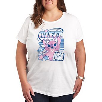 Women's Plus Size Disney's Lilo & Stitch Angel Graphic Tee