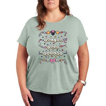 Women's Plus Size Disney's Minnie Mouse Follow Your Dreams Graphic Tee