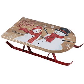 St. Nicholas Square® Yuletide Snowman Serving Sled