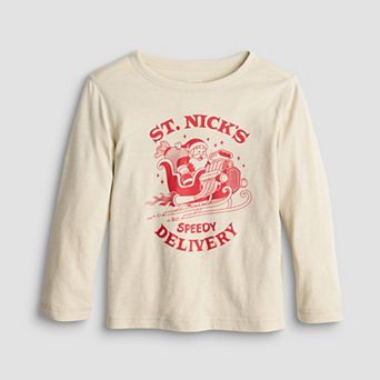 Toddler & Boys 4-12 Jumping Beans® Adaptive Sensory Holiday Long Sleeve Graphic Tee