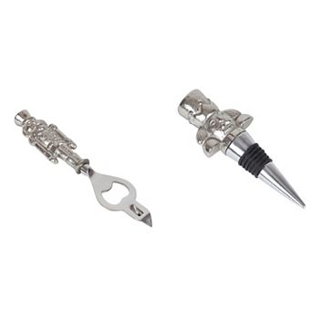 St. Nicholas Square® 2 pc Nutcracker Bottle Opener & Stopper