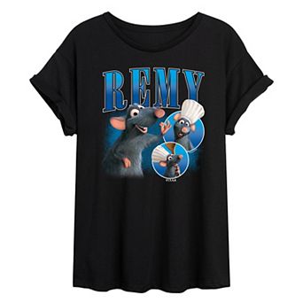 Juniors' Disney's Ratatouille Remy Bootleg Oversized Tee