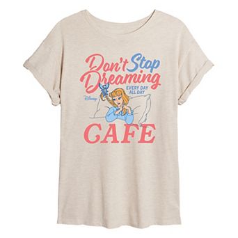 Juniors' Disney Princess Don't Stop Dreaming Oversized Tee
