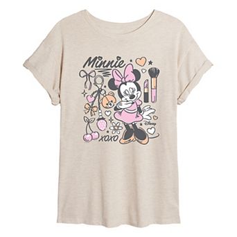 Juniors' Disney's Minnie Mouse Oversized Tee