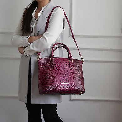 MKF Collection Croc-Embossed Tote Bag & Wristlet Wallet by Mia K