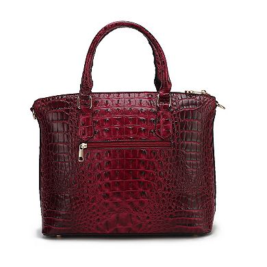 MKF Collection Croc-Embossed Tote Bag & Wristlet Wallet by Mia K