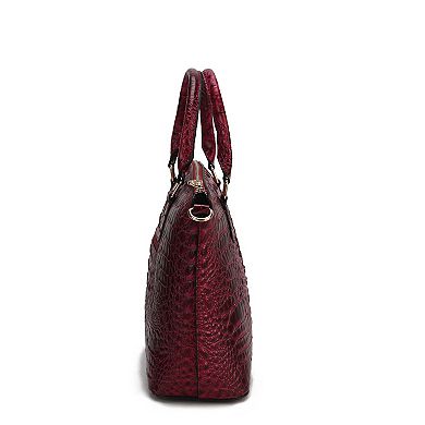 MKF Collection Croc-Embossed Tote Bag & Wristlet Wallet by Mia K