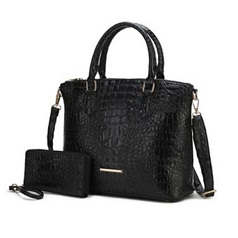 MKF Collection Croc-Embossed Tote Bag & Wristlet Wallet by Mia K