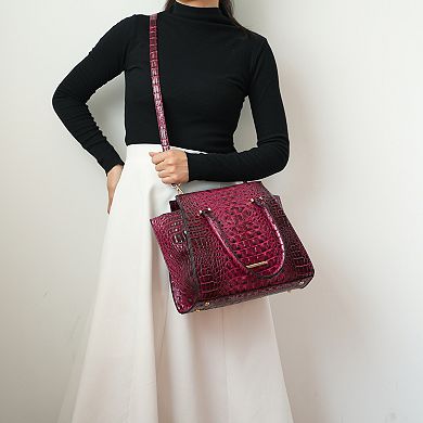 MKF Collection Viridiana Croc-Embossed Tote Bag & Wallet Set by Mia K
