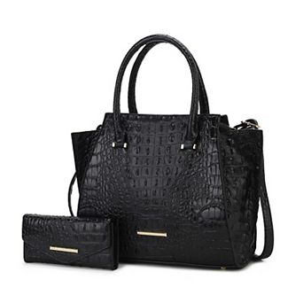 MKF Collection Viridiana Croc-Embossed Tote Bag & Wallet Set by Mia K