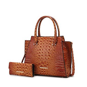 MKF Collection Viridiana Croc-Embossed Tote Bag & Wallet Set by Mia K