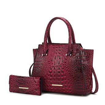 MKF Collection Viridiana Croc-Embossed Tote Bag & Wallet Set by Mia K