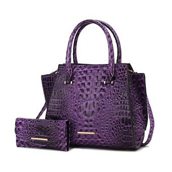 MKF Collection Viridiana Croc-Embossed Tote Bag & Wallet Set by Mia K