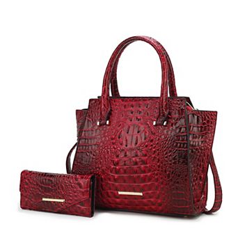 MKF Collection Viridiana Croc-Embossed Tote Bag & Wallet Set by Mia K