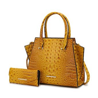 MKF Collection Viridiana Croc-Embossed Tote Bag & Wallet Set by Mia K