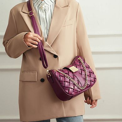 MKF Collection Solari Braided Chain Shoulder Bag by Mia K